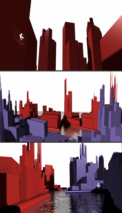3D city animation